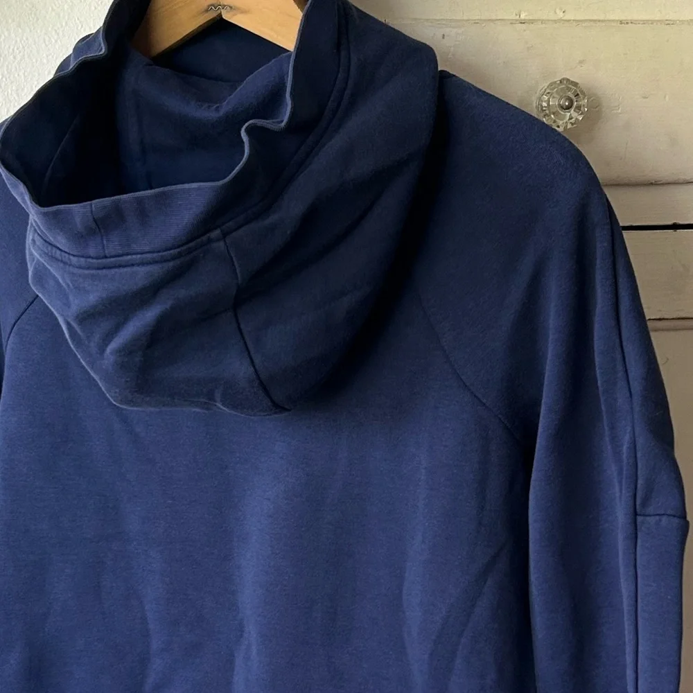 Nike | Women’s Dark Blue Funnel Neck Pullover Sweatshirt Side Pockets Size S